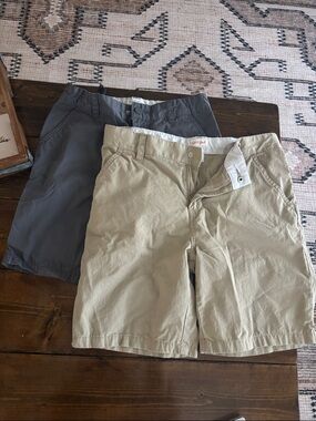 Boy's Casual Chino Shorts in Khaki and Gray - Classic Summer Staple